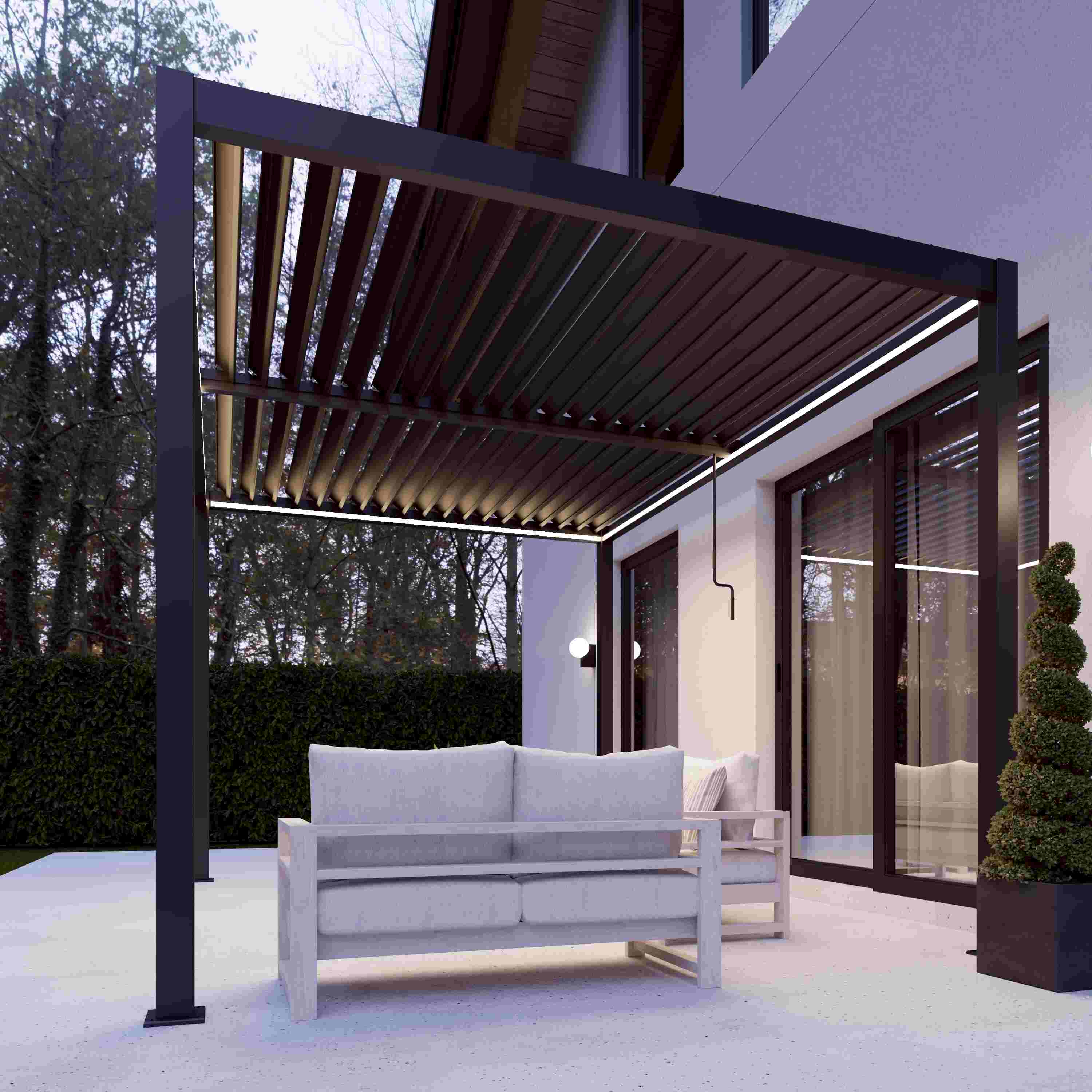 SkyLUX Aluminium Pergola 3m x 3m