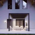 Lykke Pergola 3m x 3m Square Pergola With LED Lighting