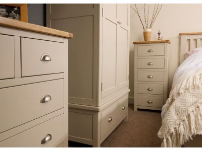 Portland Cream Triple Wardrobe George Street Furnishers